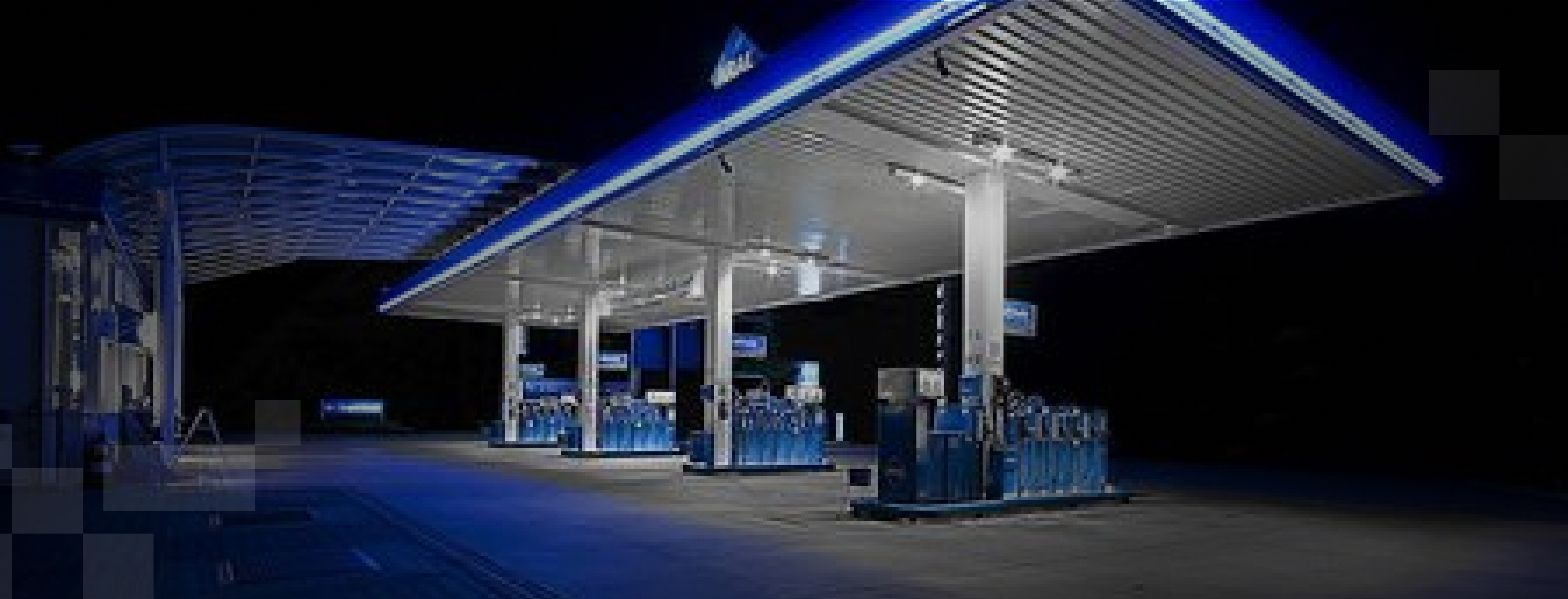 Fuel Station at night